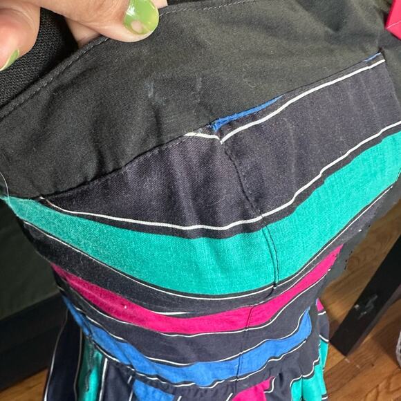 Vintage Foxy Lady 80s Strapless Flared Dress – Party Glam, Retro Vibes - Picture 3 of 7